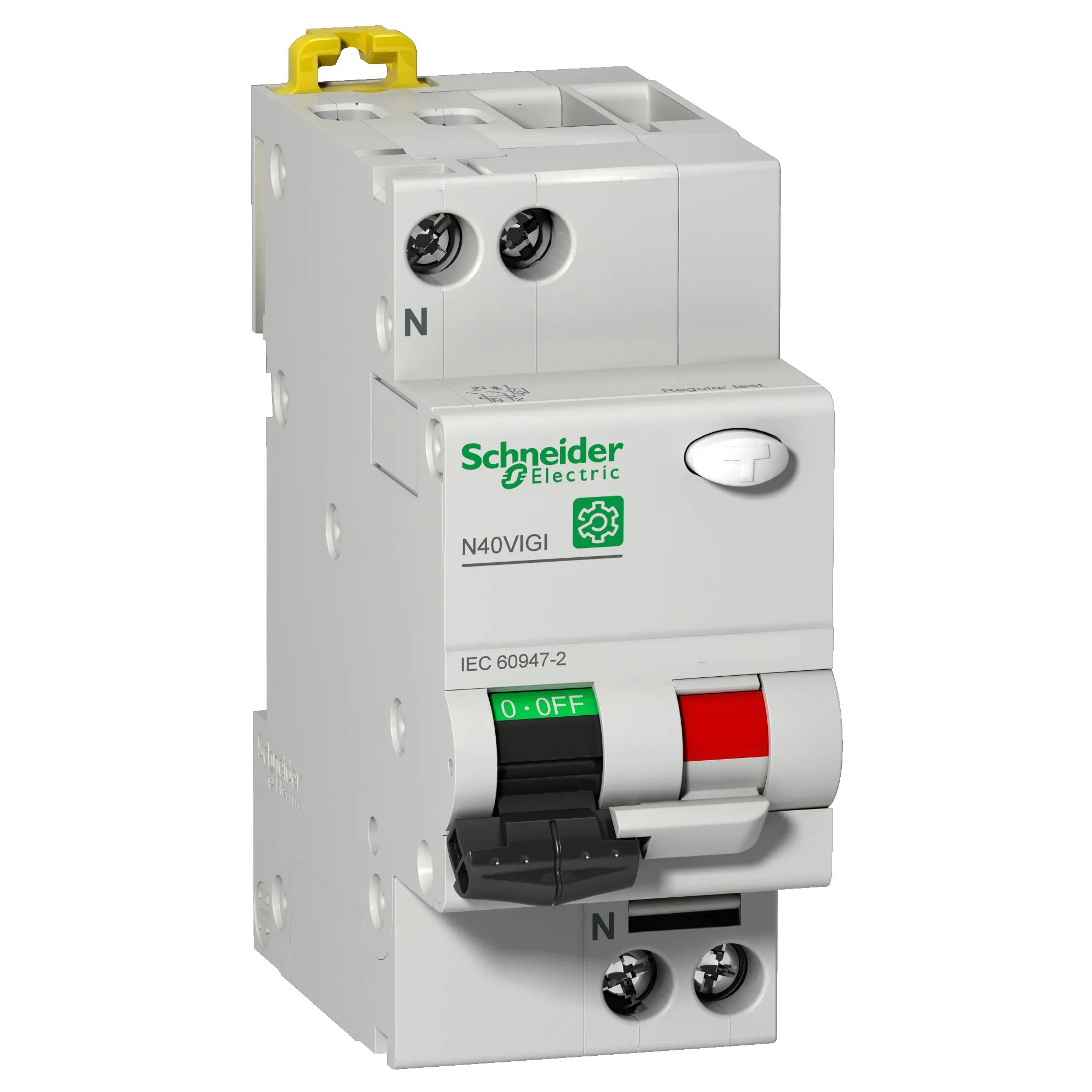 RCBO Schneider Electric M9D11610, 1P, 10A, sensibilità 30mA, Montaggio Guida DIN AC