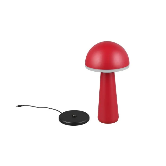 Reality FUNGO Lampada da tavolo LED Rosso, 1-Luce