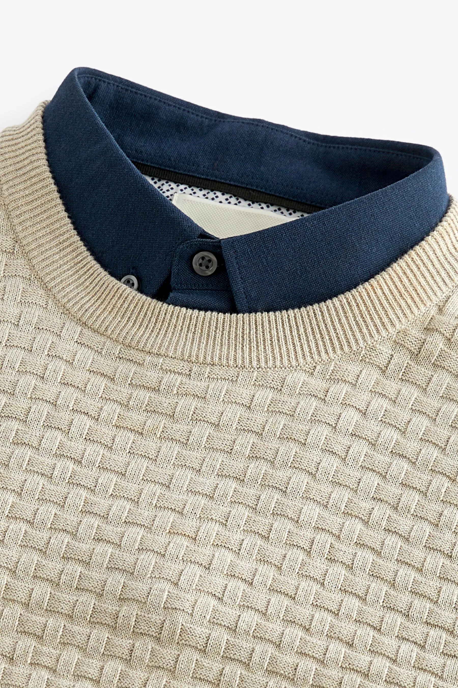 Regular Mock Shirt Jumper    