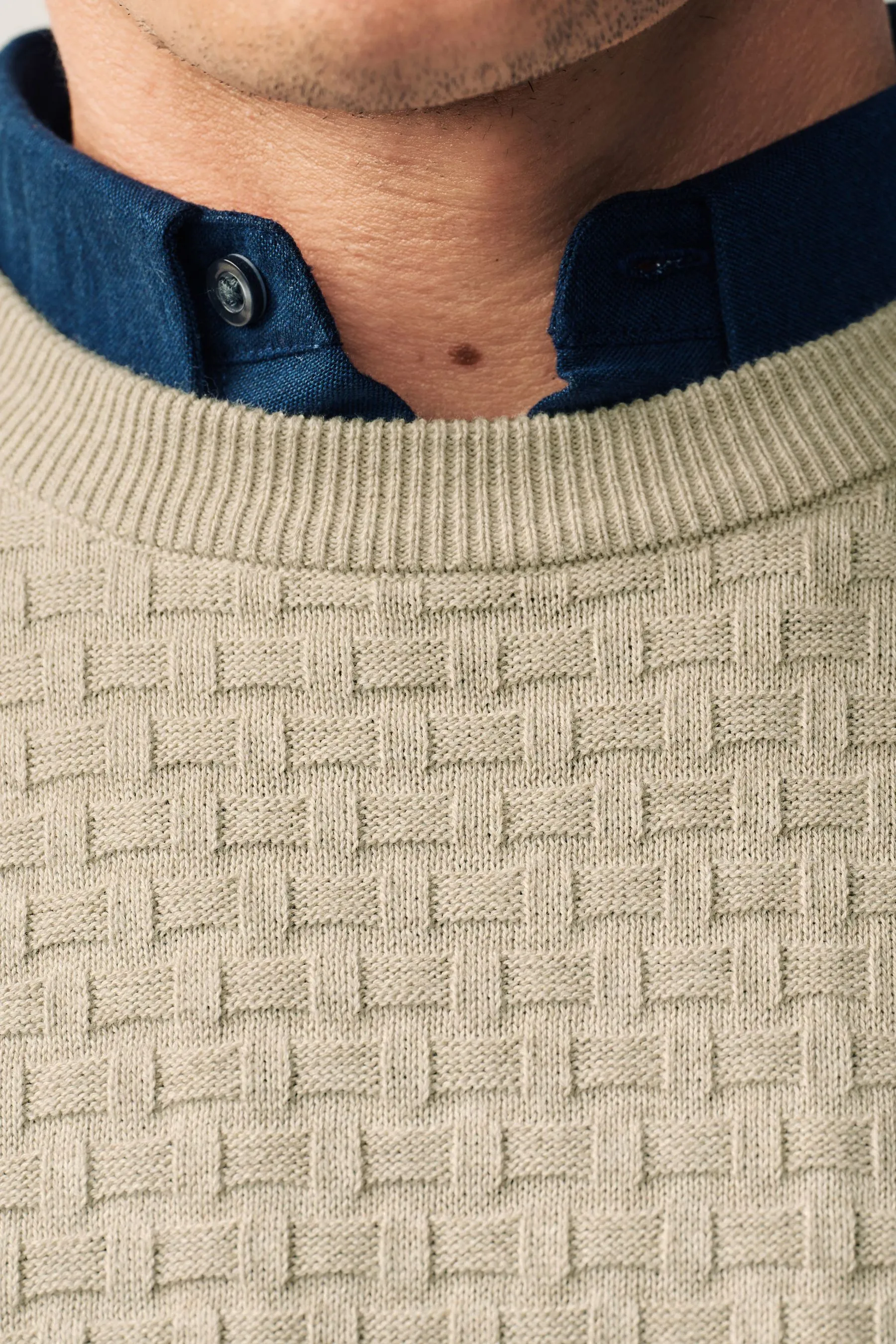 Regular Mock Shirt Jumper    