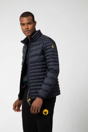 RUBERT – Blue quilted full zip down jacket