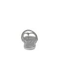 Sandalo basso Alberto Venturini FLAT in crystal e laminato argento