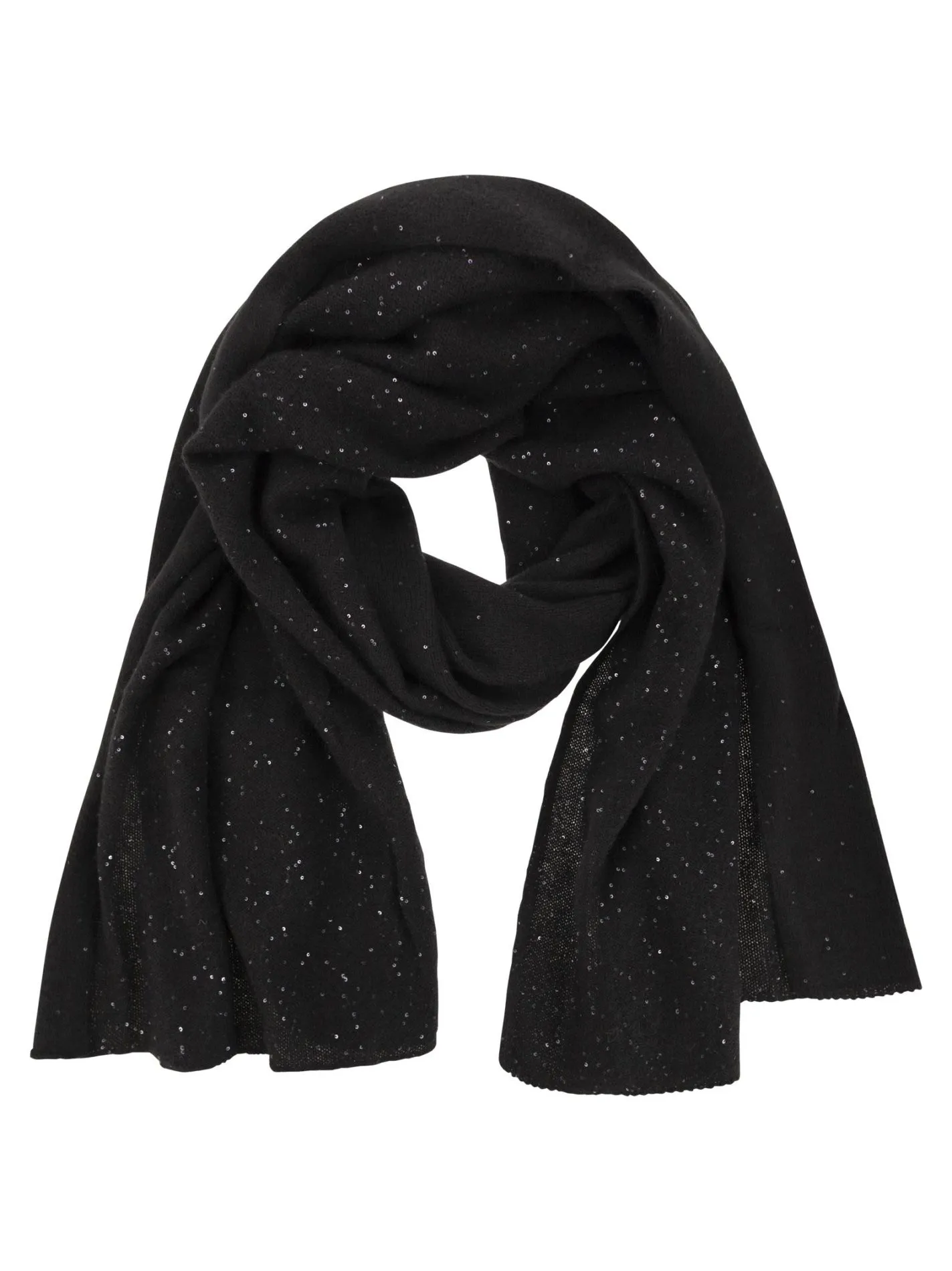 Sciarpa con micro paillettes