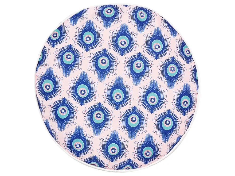 Set di 2 cuscini da esterno CERIANA Trama animale 40 x 40 cm Blu