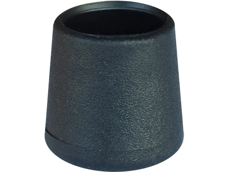 Set tappi calzanti esterni in plastica nera 2,8 cm x 2,2 cm x 2,2 cm