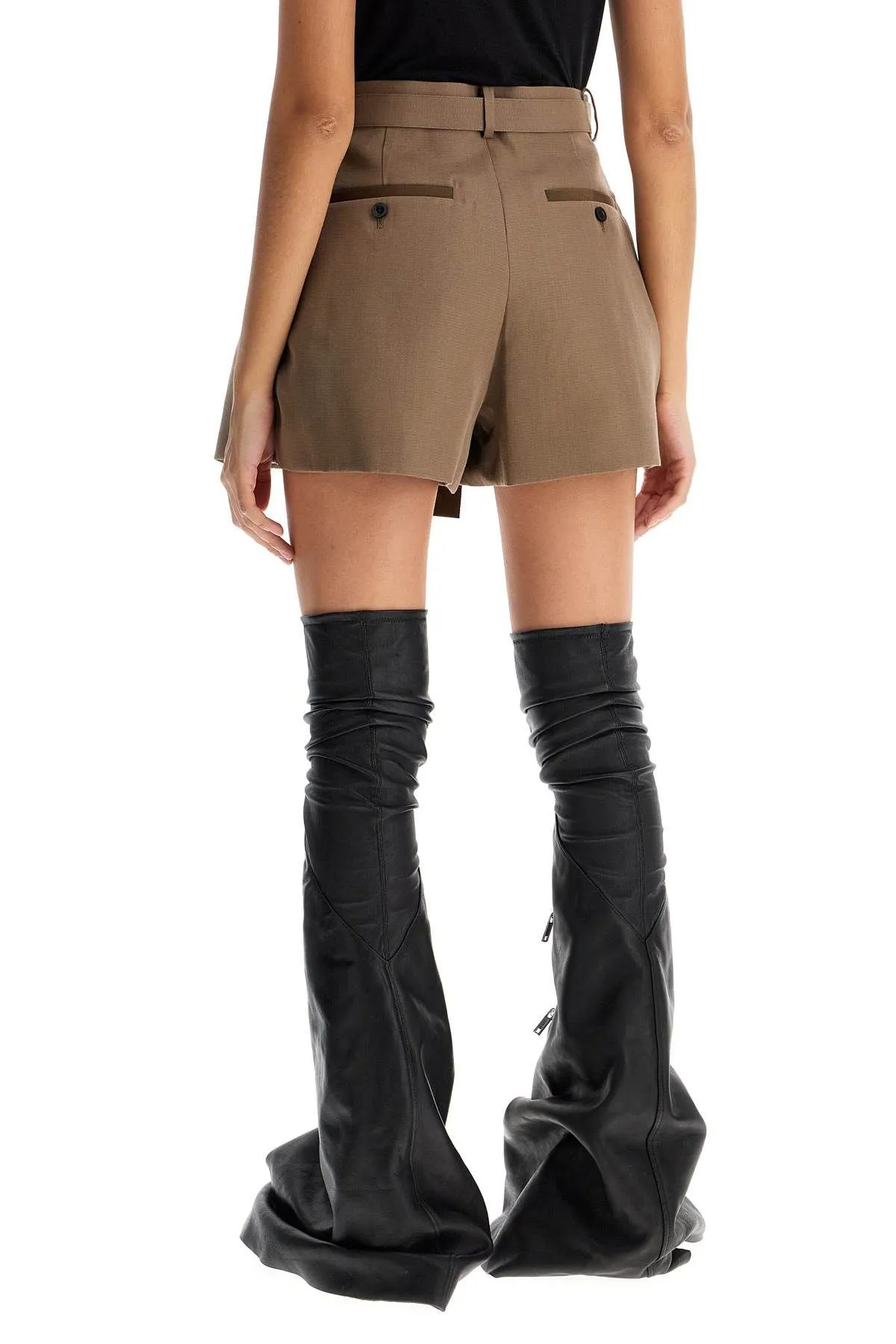 Shorts in seta e cotone