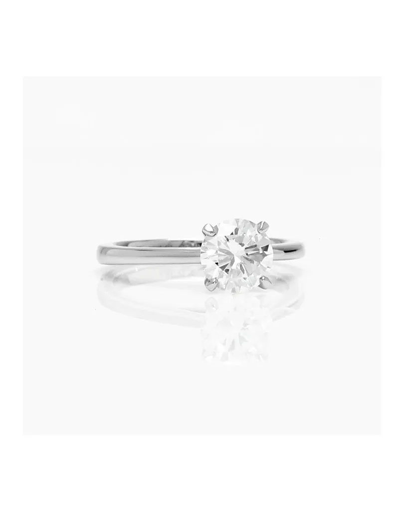 Solitario Di Matrimonio oro bianco 18k diamante 0.60 carati SG67356