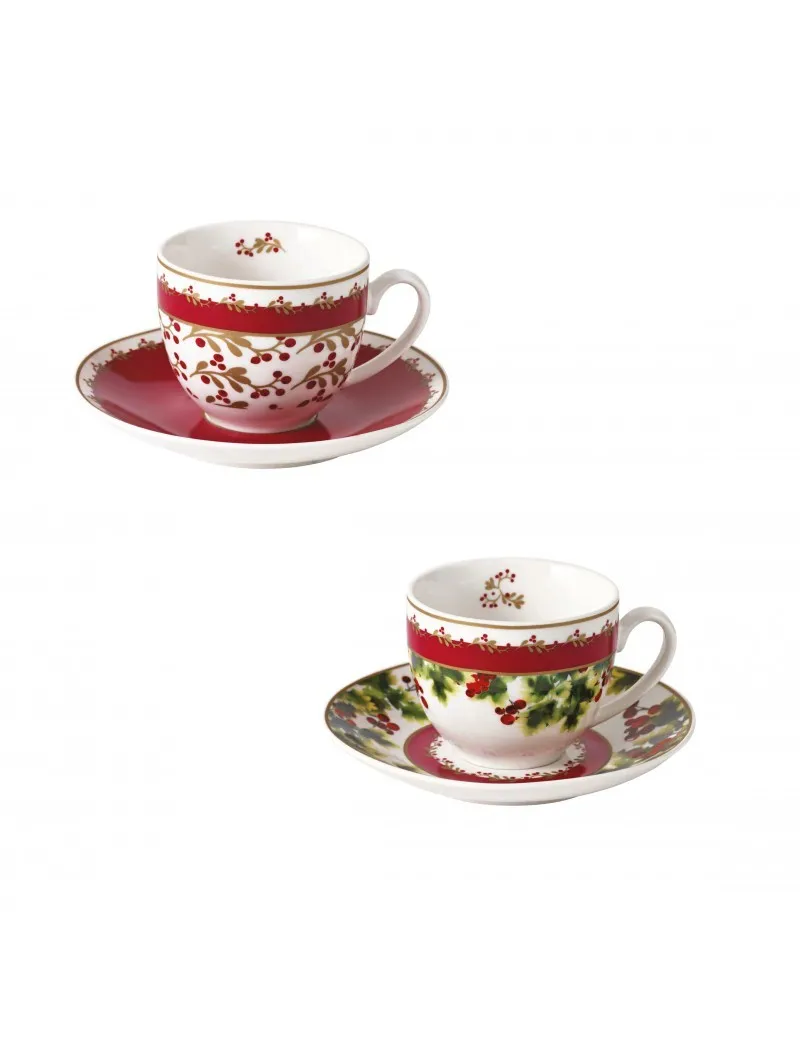 TAZZINA CAFFE’ LE BACCHE SET 2 PZ NEW BONE CHINA