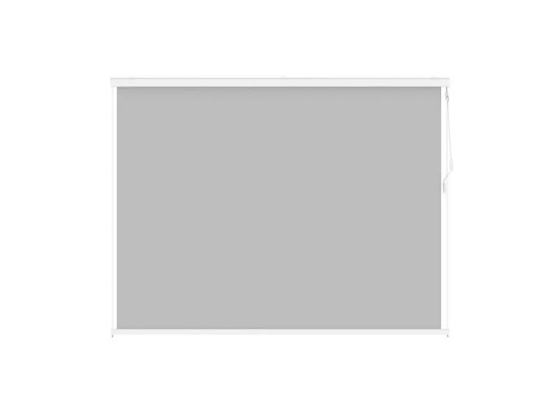 Tenda avvolgibile Calicantus Screen bianco in textilene grigio 4 m