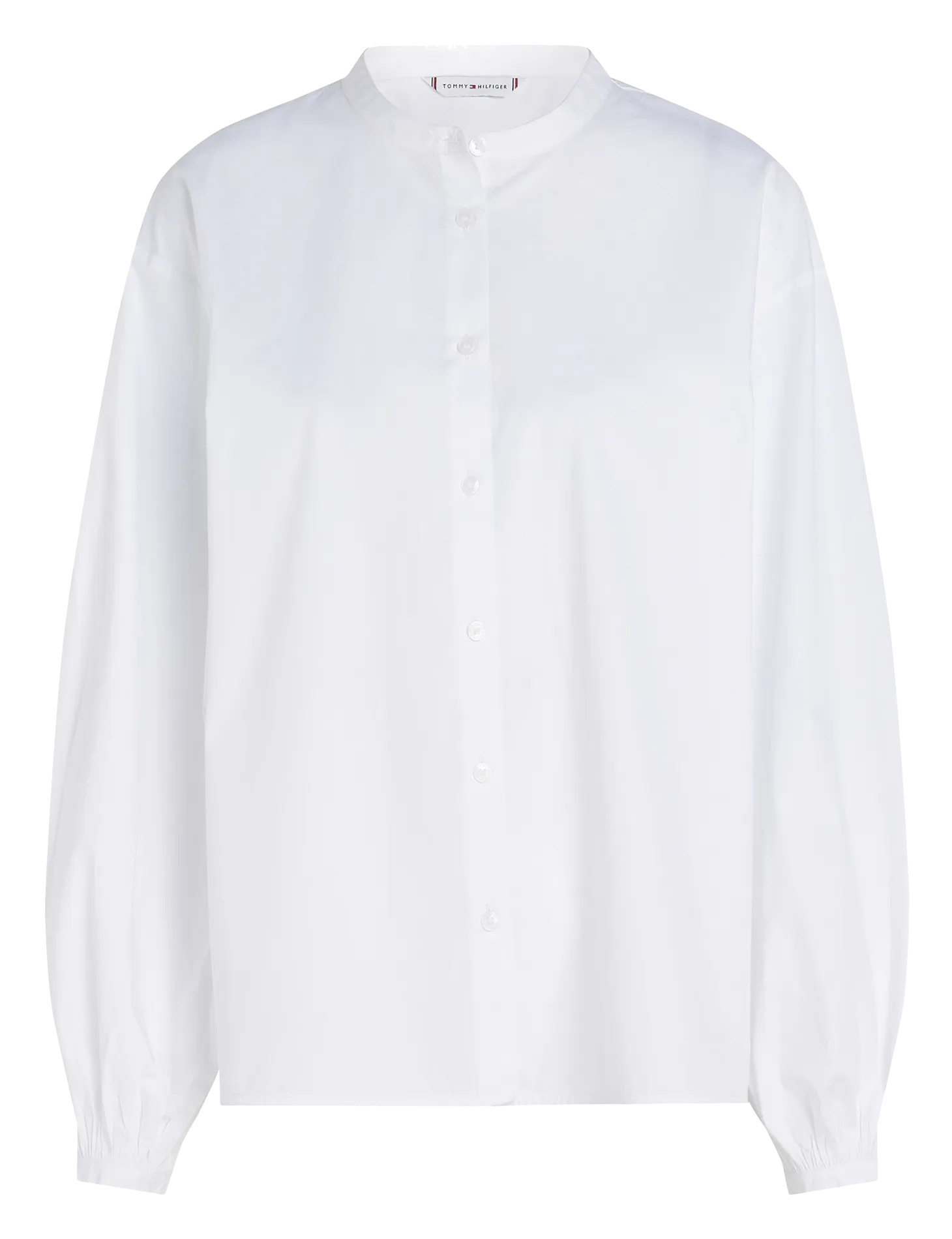  TOMMY HILFIGER   Camicia scollo tondo in cotone | Bianco