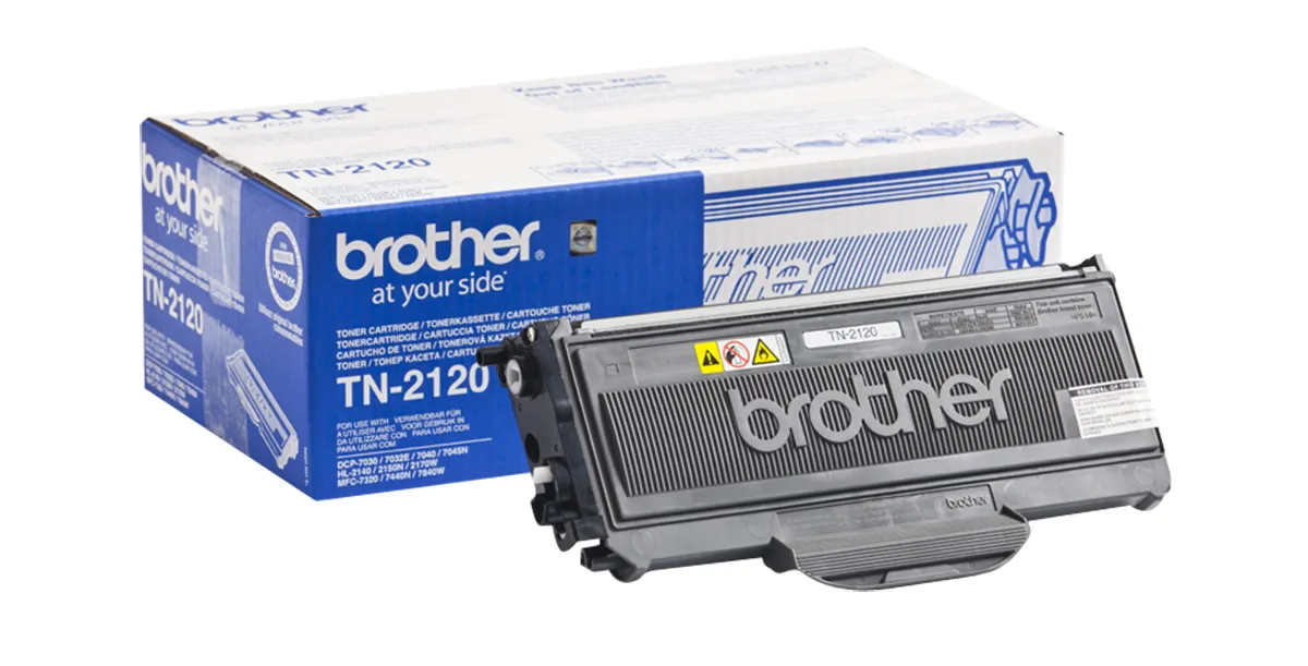 Toner Nero per stampanti Brother TN2120 DCP7030, DCP7045N, HL2140, HL2150N, HL2170W, MFC7320, MFC7440N, MFC7840X