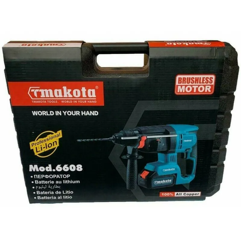 Trapano Tassellatore a Batteria 68V Martello Perforatore a Percussione SDS PLUS