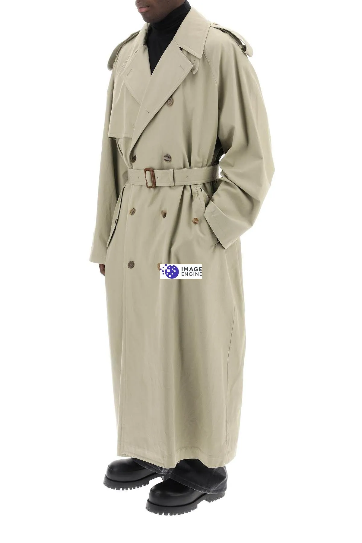 Trench lungo doppiopetto