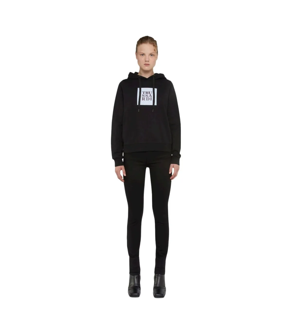 Trussardi Jeans Donna Felpa Con Cappuccio