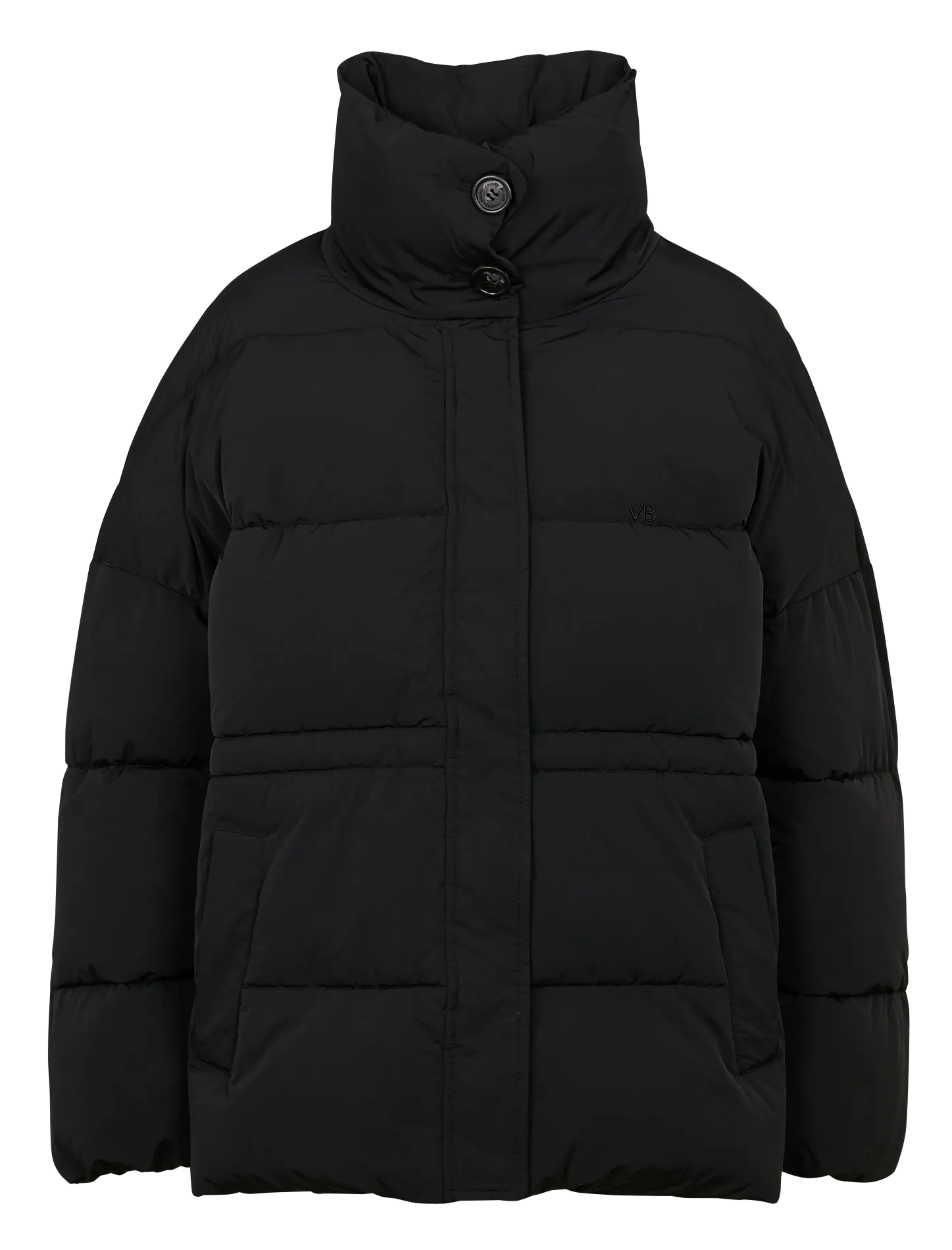 VANESSA BRUNO   DOW - Piumino oversize a collo alto | Nero