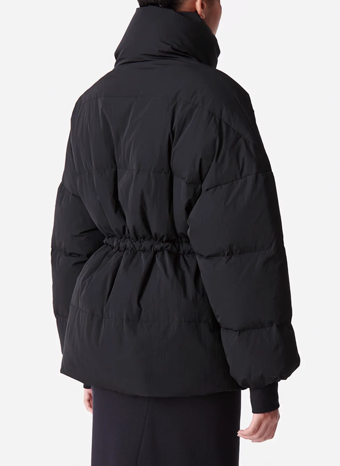  VANESSA BRUNO   DOW - Piumino oversize a collo alto | Nero