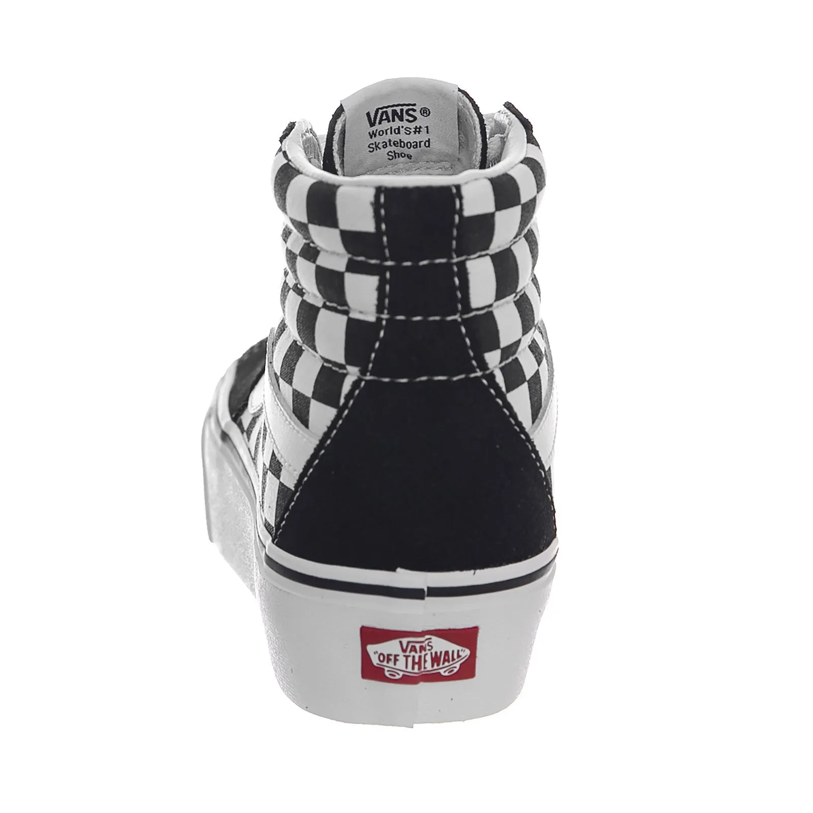 Vans Ua Sk8-Hi Platform 2 - Checkerboard / True White / Black - Scarpe Profilo Alto Donna Multicolore    