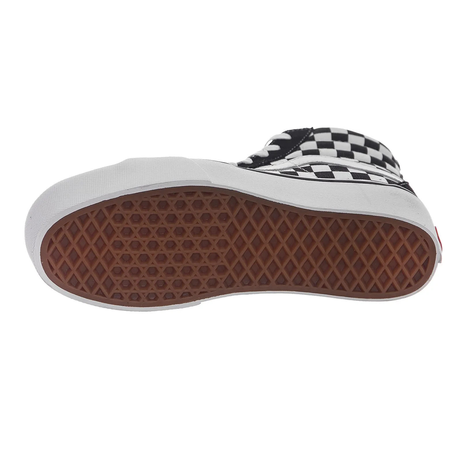 Vans Ua Sk8-Hi Platform 2 - Checkerboard / True White / Black - Scarpe Profilo Alto Donna Multicolore    