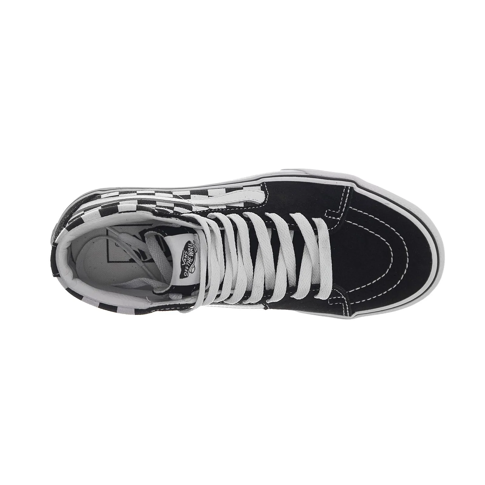 Vans Ua Sk8-Hi Platform 2 - Checkerboard / True White / Black - Scarpe Profilo Alto Donna Multicolore    