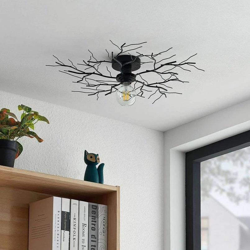 Vetki Plafoniera Matt Black - Lindby | Acquista online