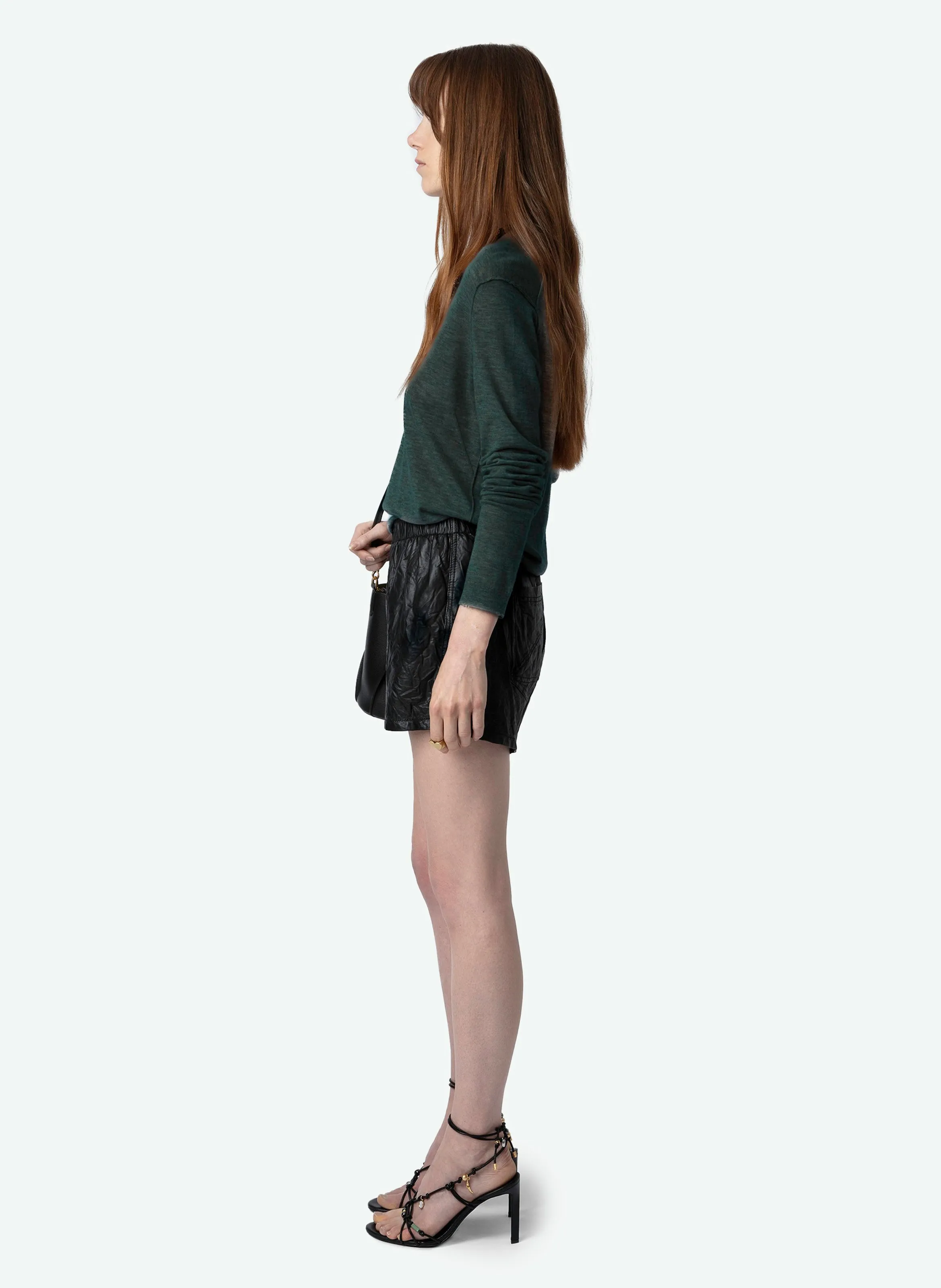  ZADIG&VOLTAIRE   RIVY - Maglione dritto con scollo a V in cashmere | Verde