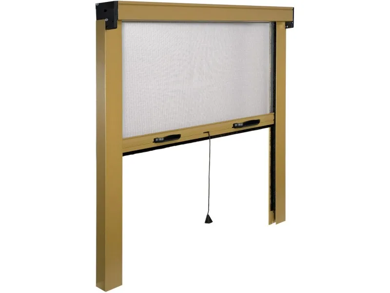 Zanzariera Irs Sottile Plus avvolgibile verticale 140x250 cm bronzo