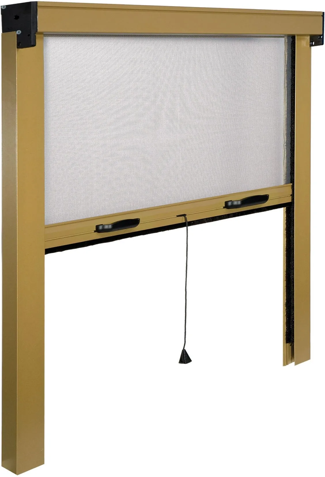 Zanzariera Irs Sottile Plus avvolgibile verticale 140x250 cm bronzo